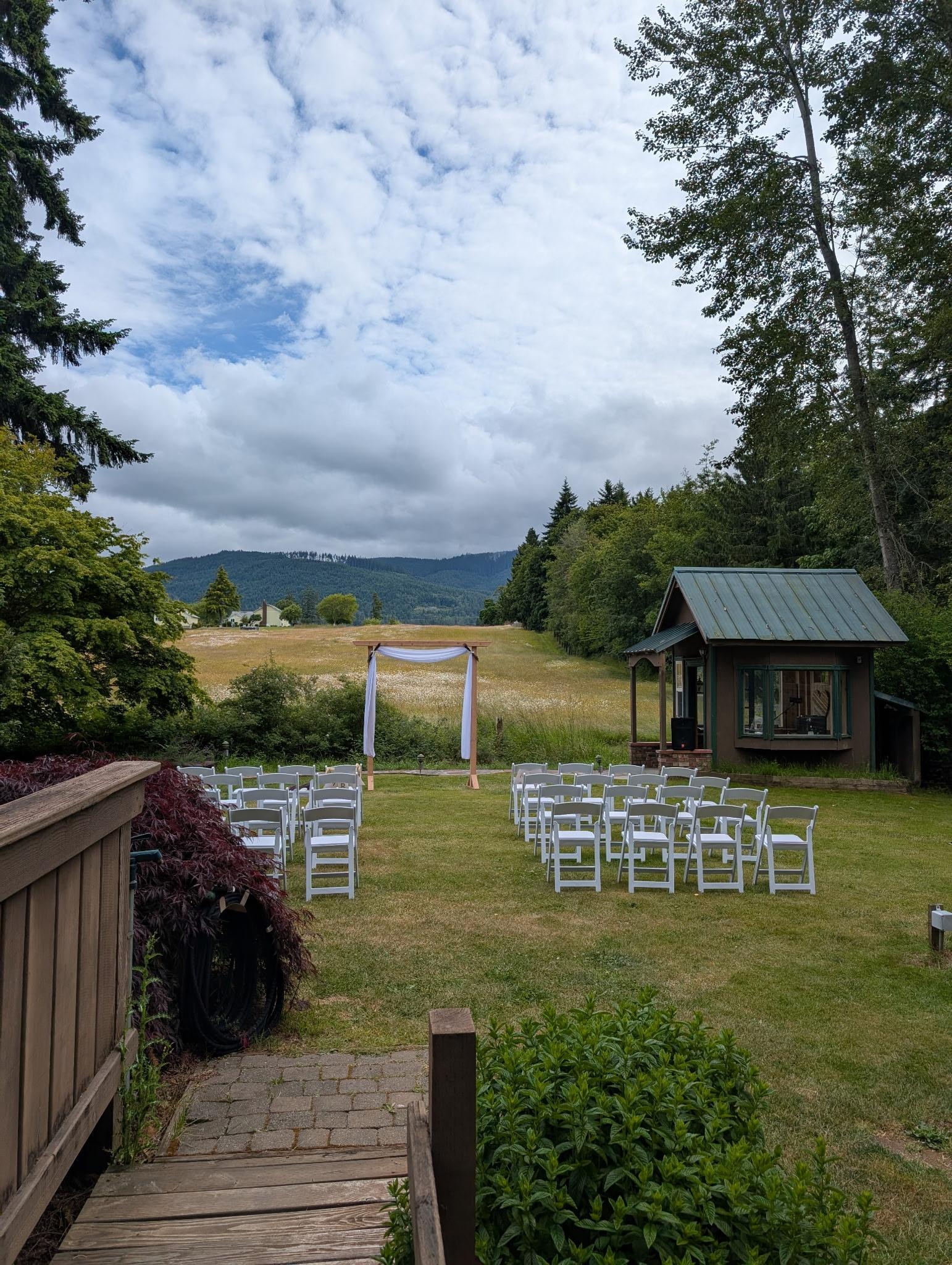 Our set up for the ceremony