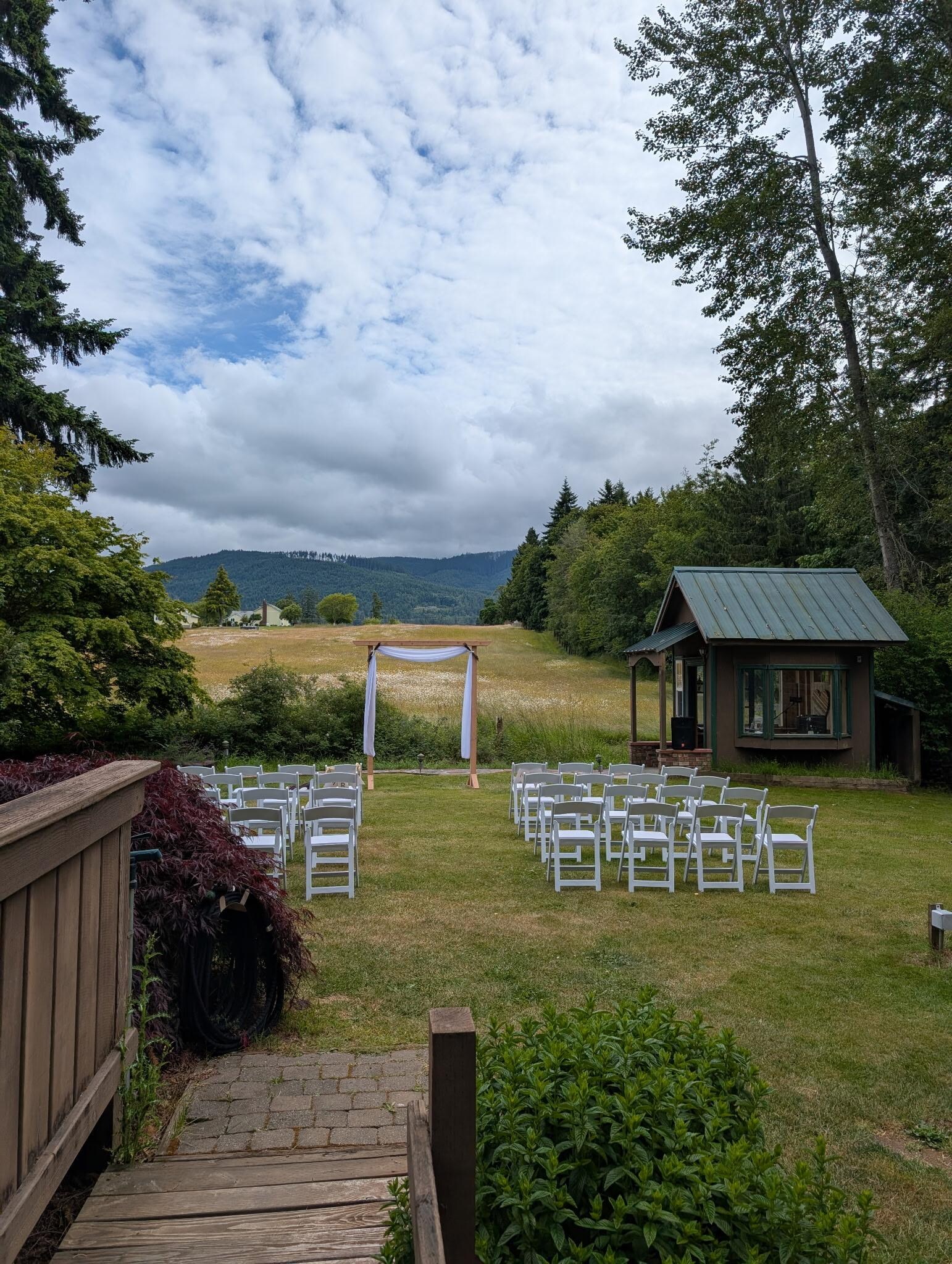 Our set up for the ceremony