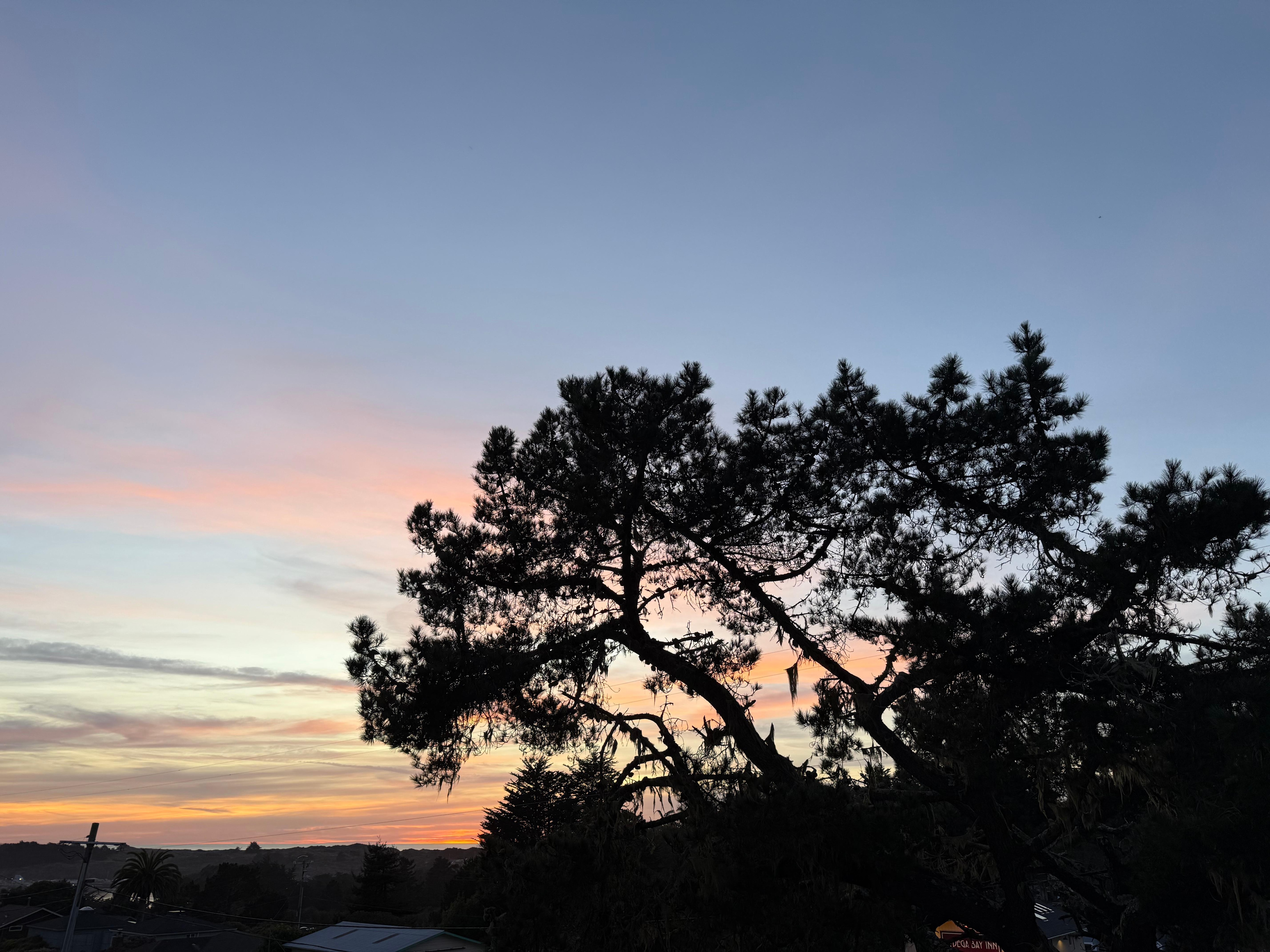 View from the hot tub!  It only got better from with each minute.  Truly outstanding.