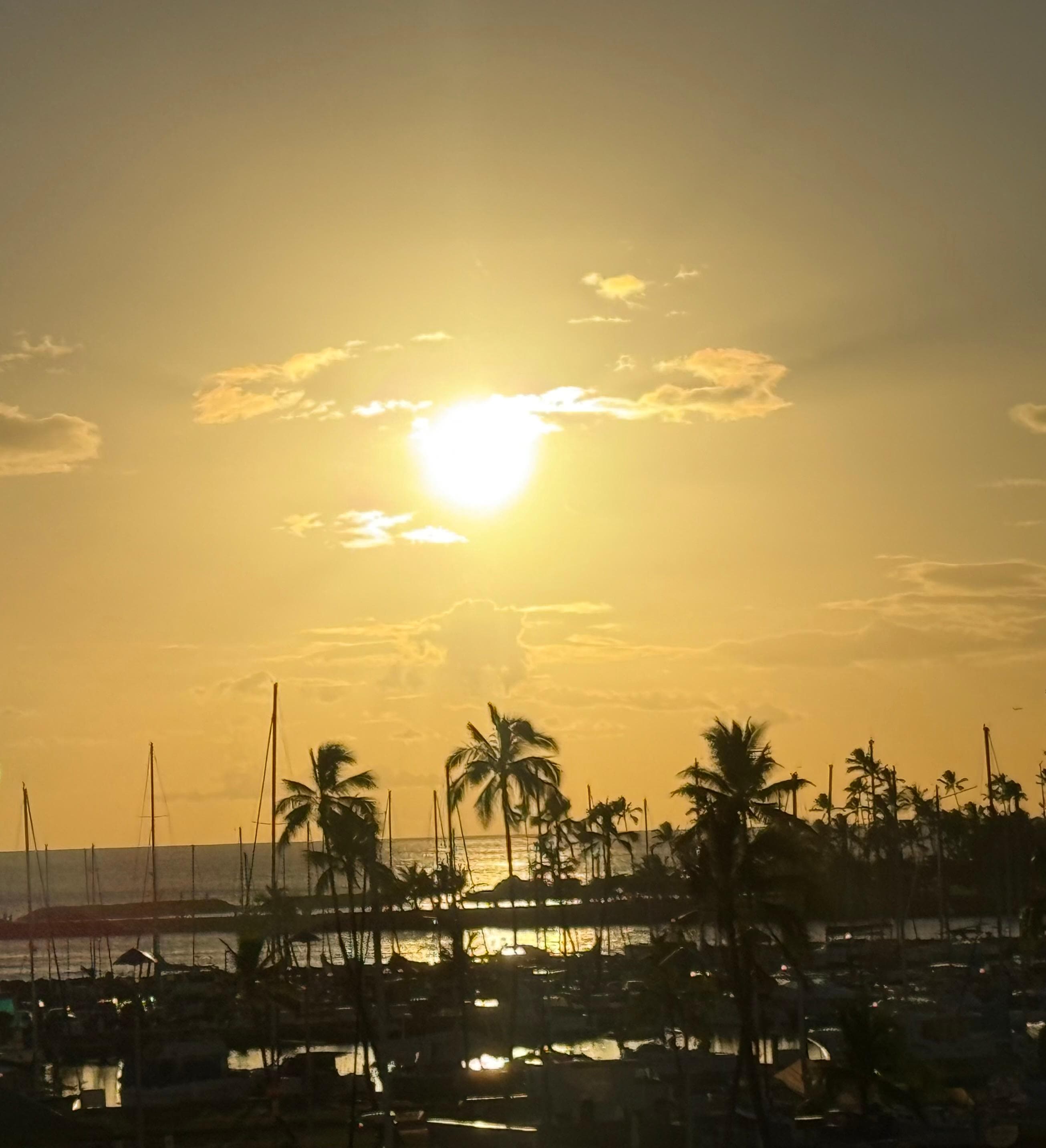 Sunset view from balcony ..