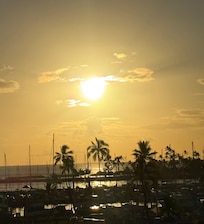 Sunset view from balcony ..