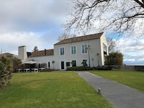 Main building and entrance of hotel