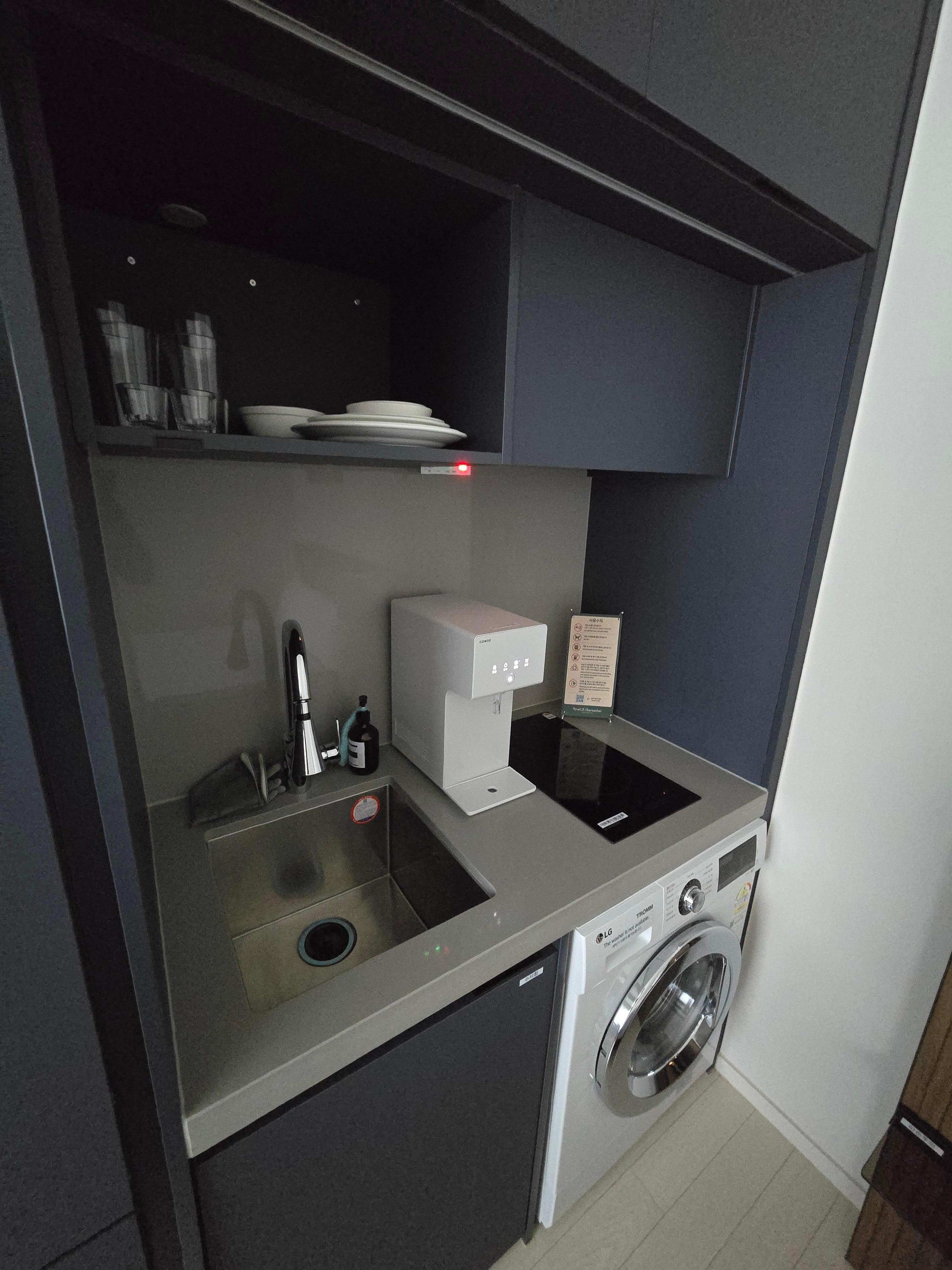 세탁기는 모래로 인하여 고장발생으로 사용이 안된다하네요 참고해주세요!