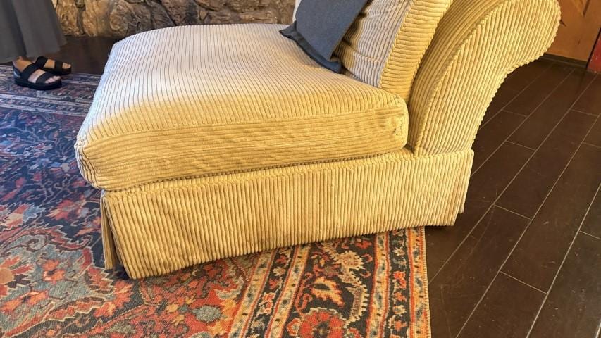 Filthy chair in livingroom