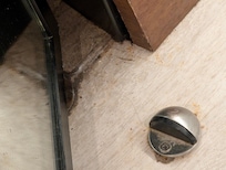 When I asked 1 housekeeper if she sees that, she said yes that's a door stopper. 😁