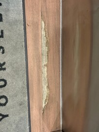 Elevator floor was damaged