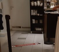 Die Tür im Restaurant