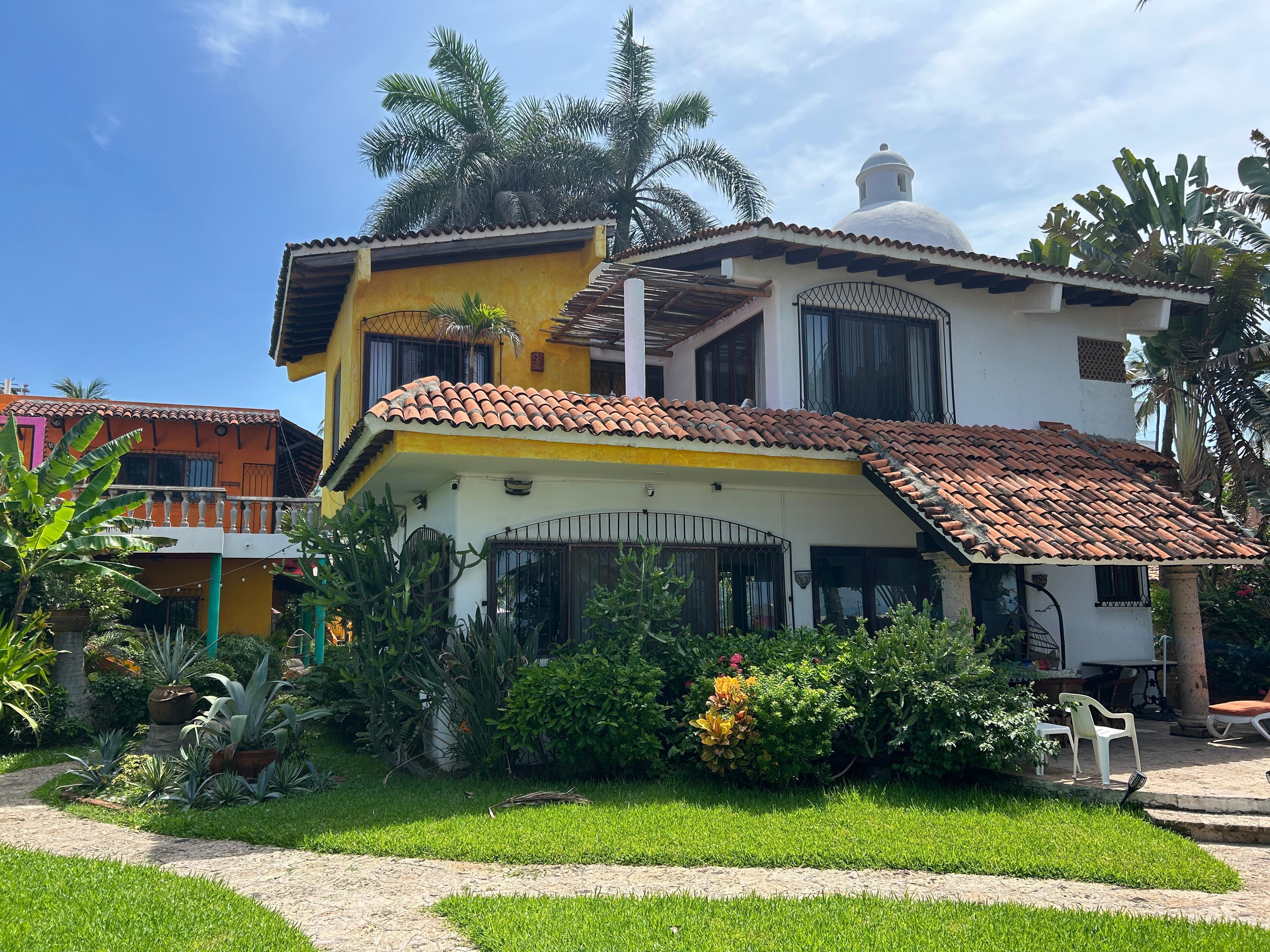 The main house front