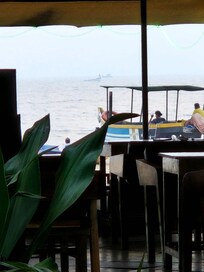 Utsikt fra egen balkong.