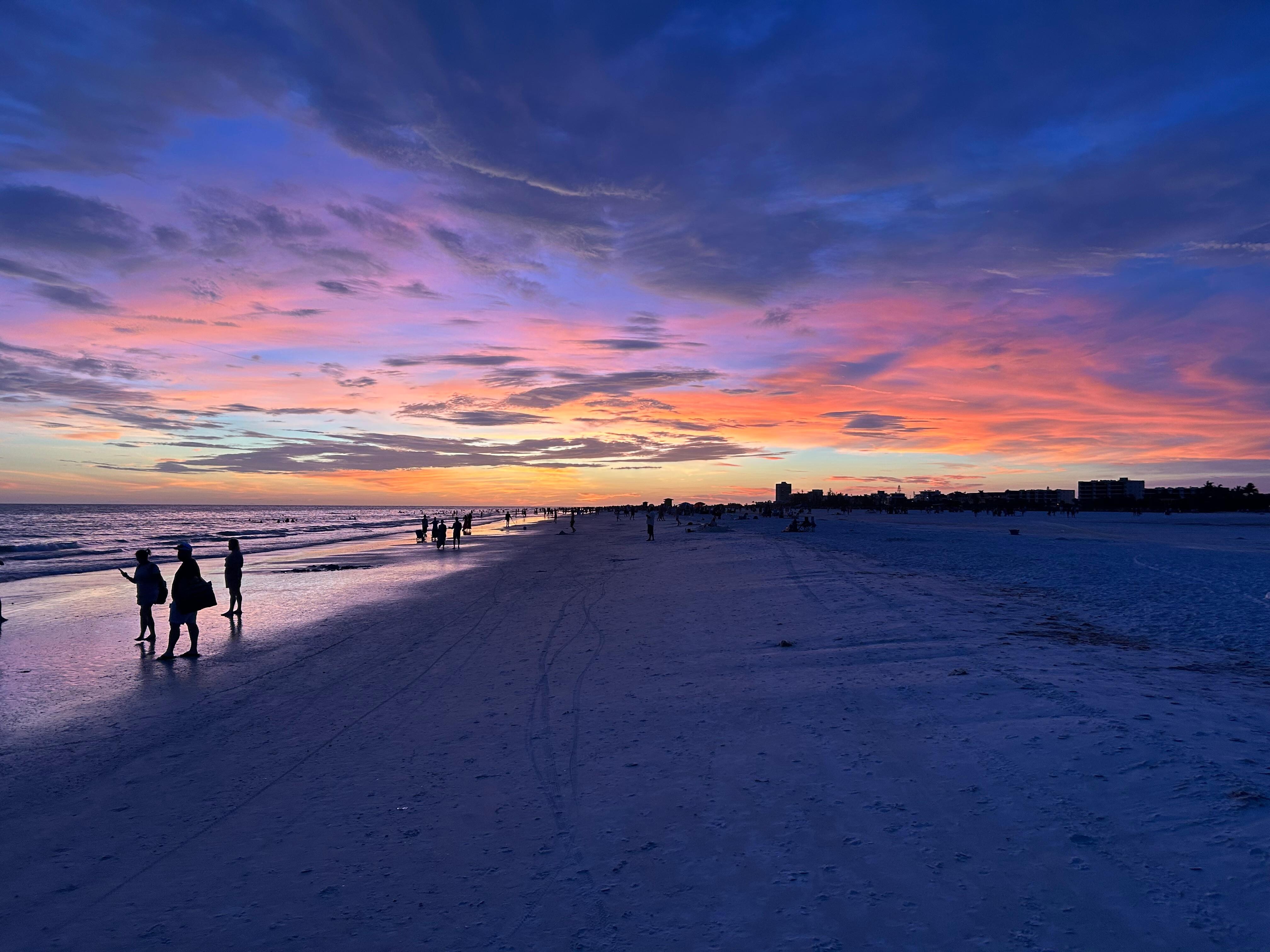 Gorgeous sunset - no filter. Would recommend hiring a photographer for insanely beautiful pics while visiting!