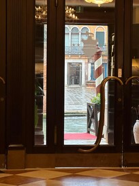 Outside as seen from the lobby.