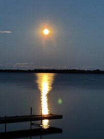 Beautiful full moon on our first night