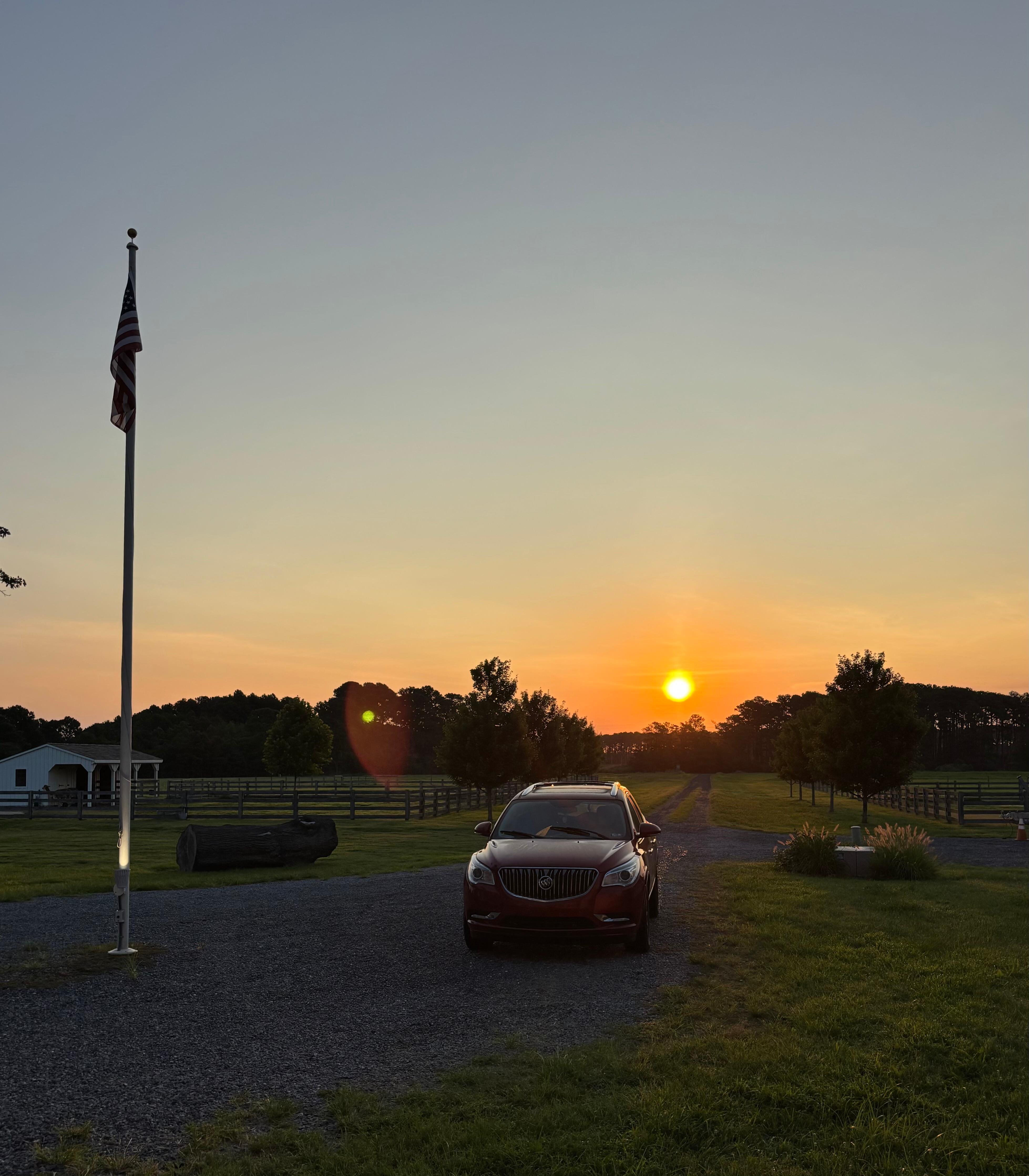 sunrise off the front porch 