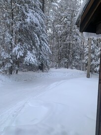 Added bonus - a snowstorm. Made everything look serene & pristine.