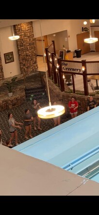 Members of our team making too much noise for the hotel staff to handle.