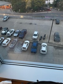 View of parking lot instead of Niagara river