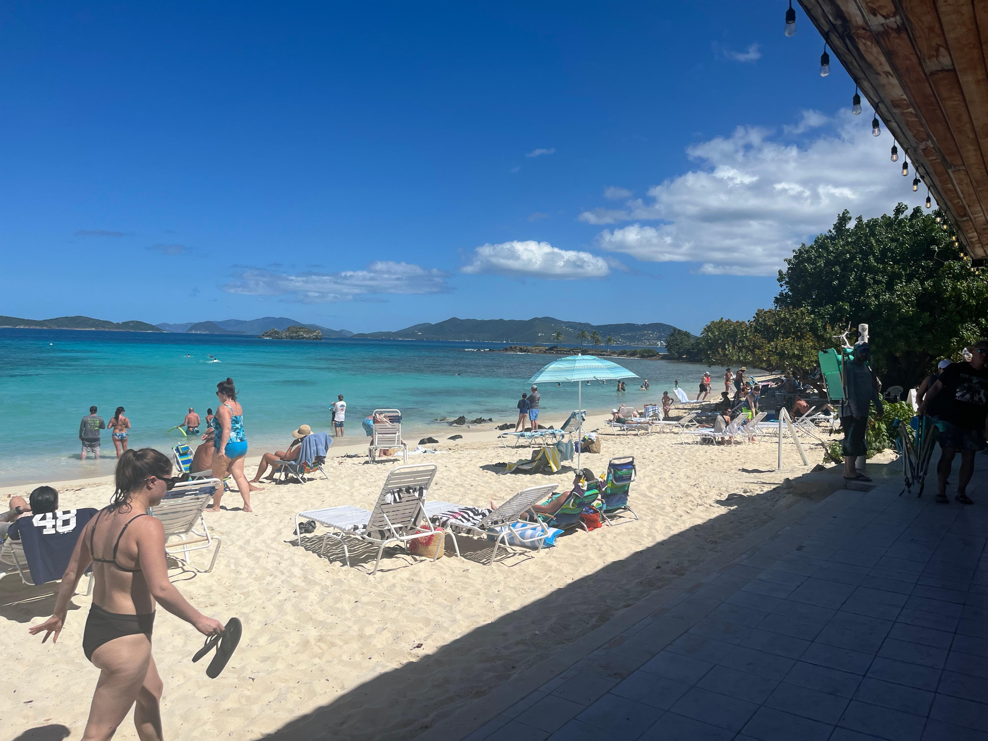 Resort beach by the bar 