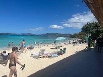Resort beach by the bar