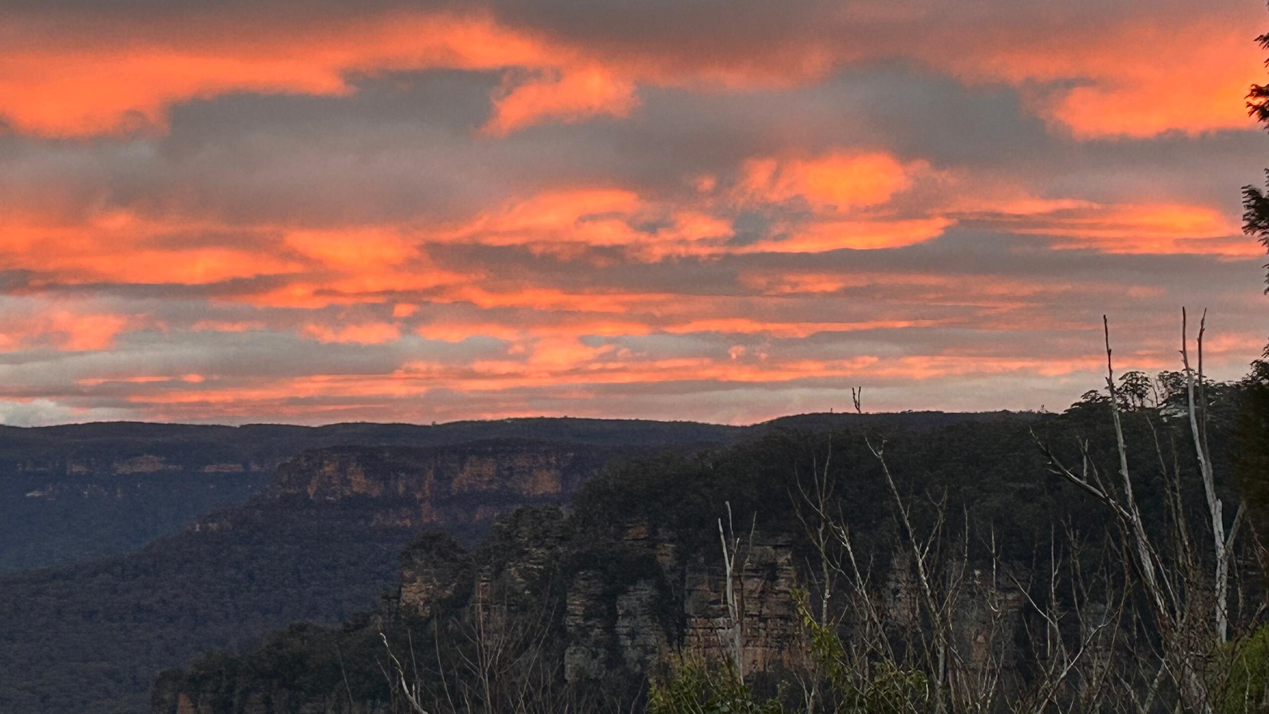 Sunset looking towards Narrow Neck