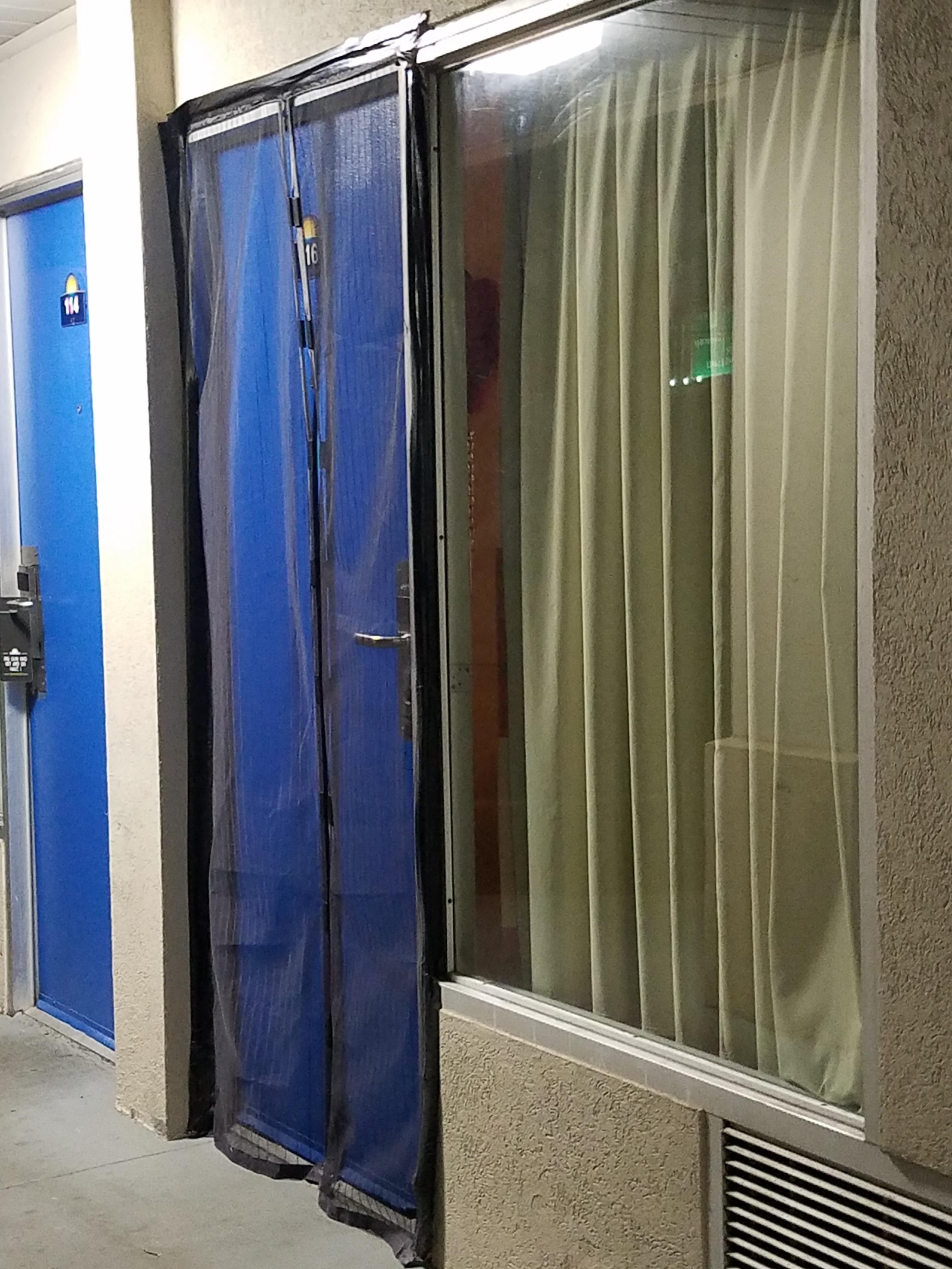 Screen on next door...finally closed