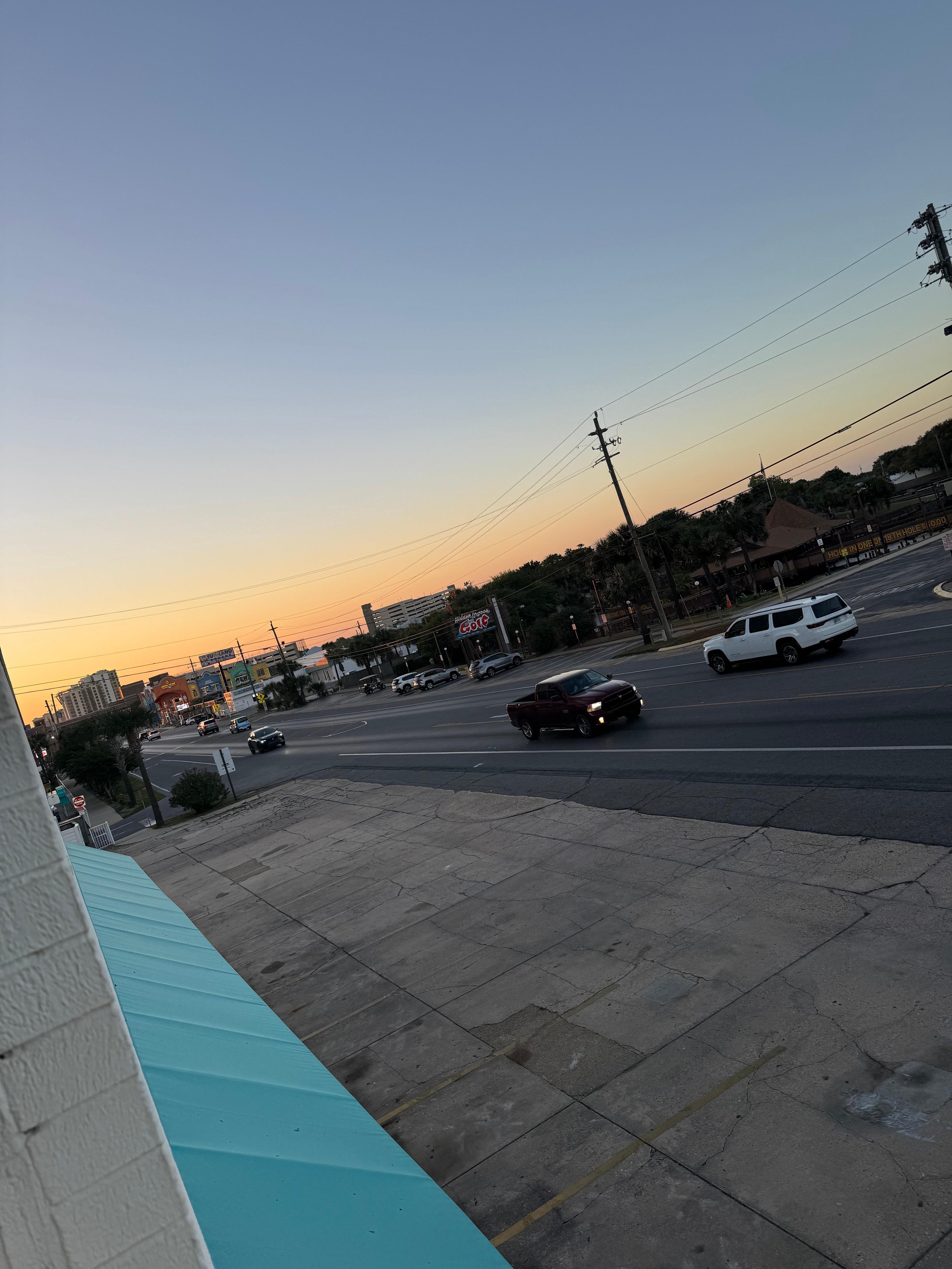 Front view of the strip