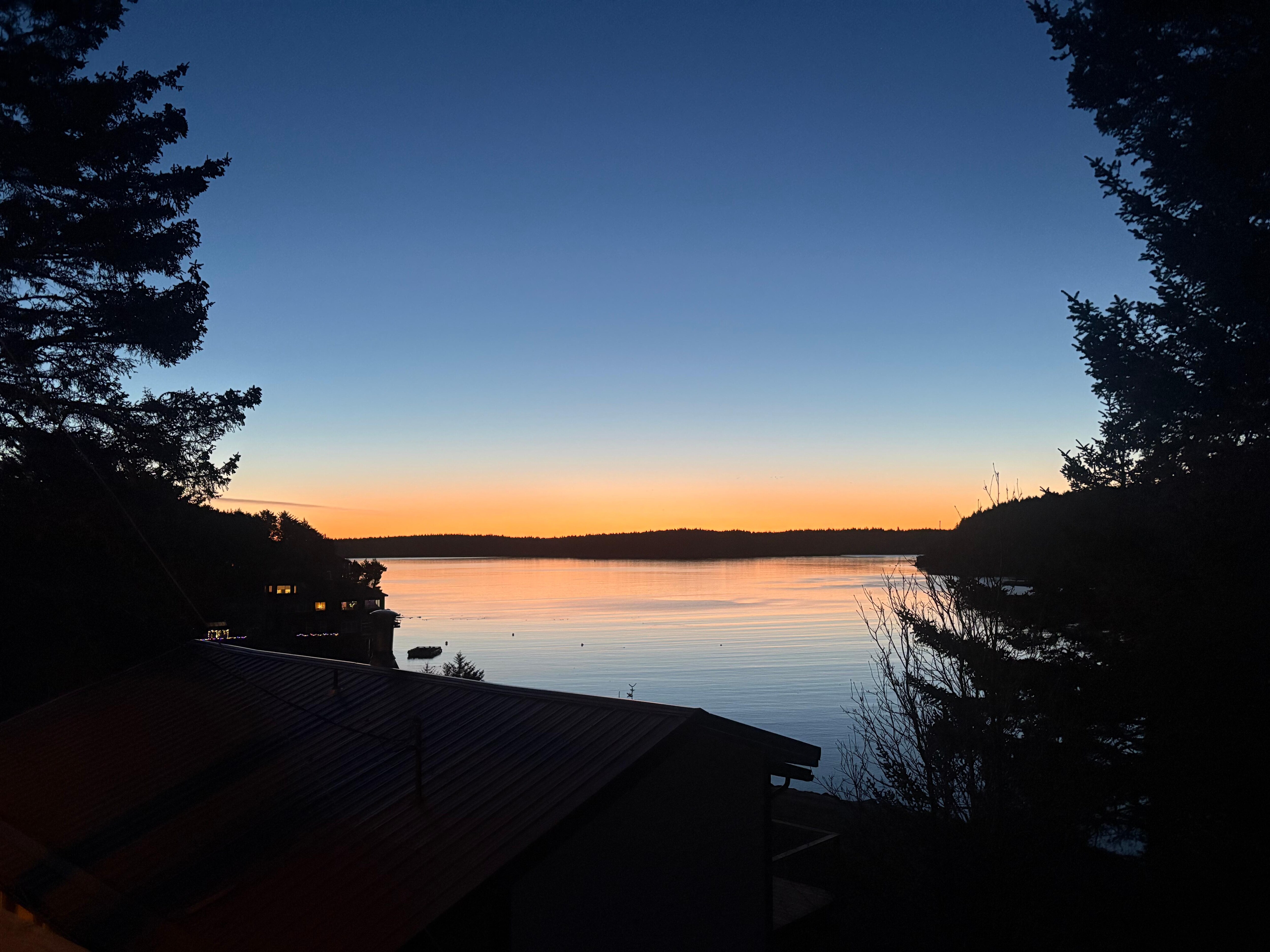 Sunrise from the deck 