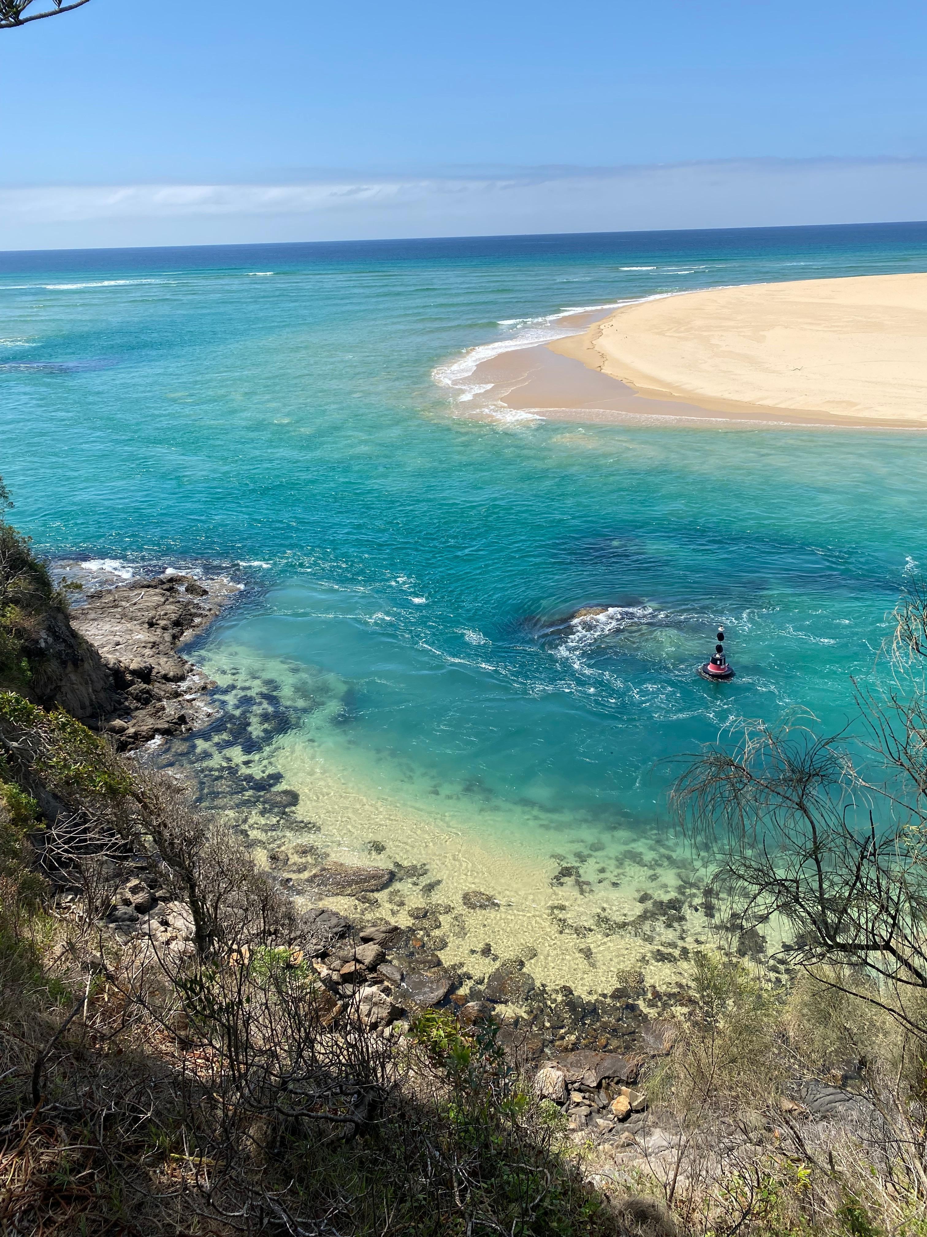 A closer view from across the road to the apartment 