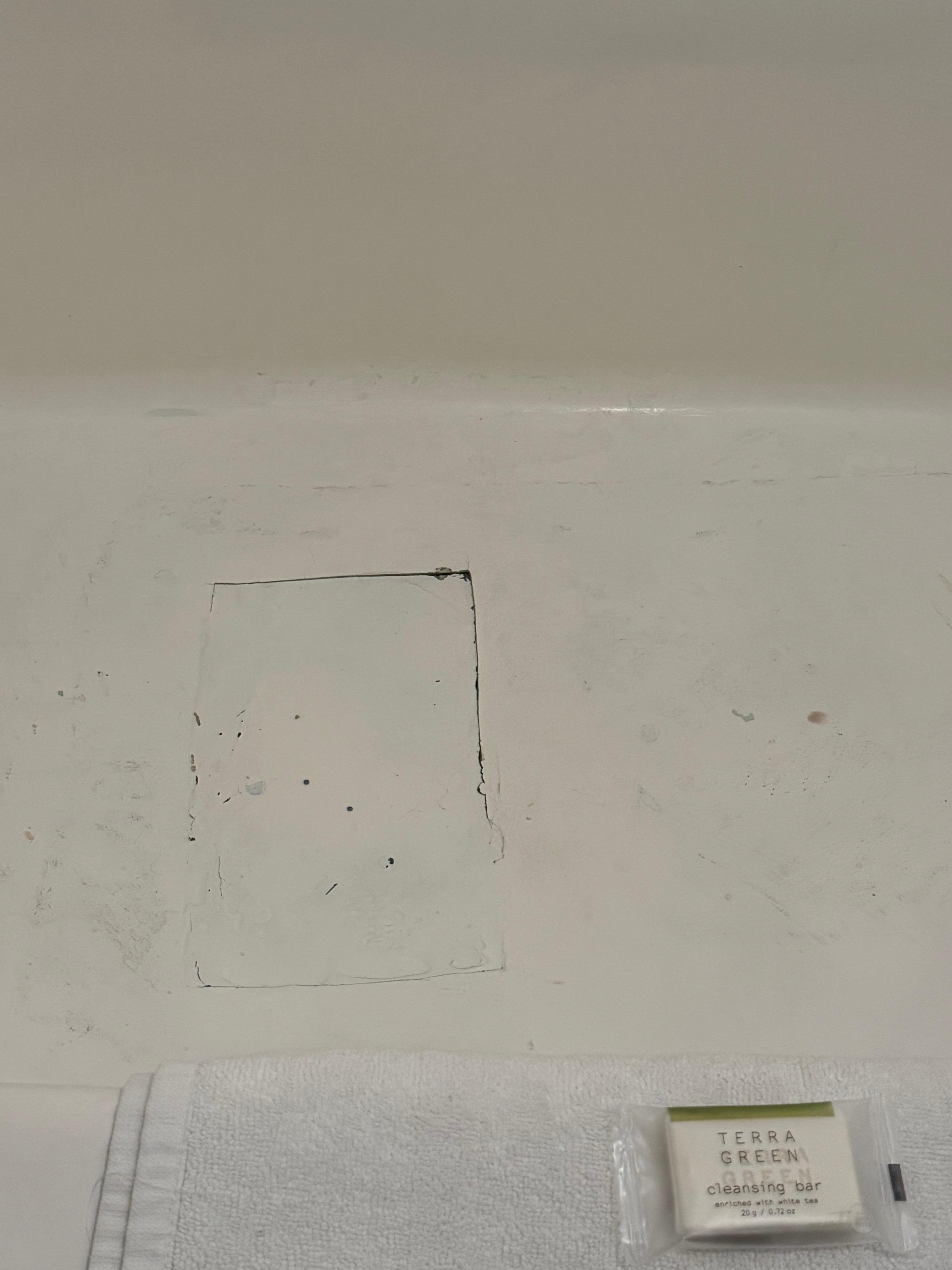 Hole in the shower floor