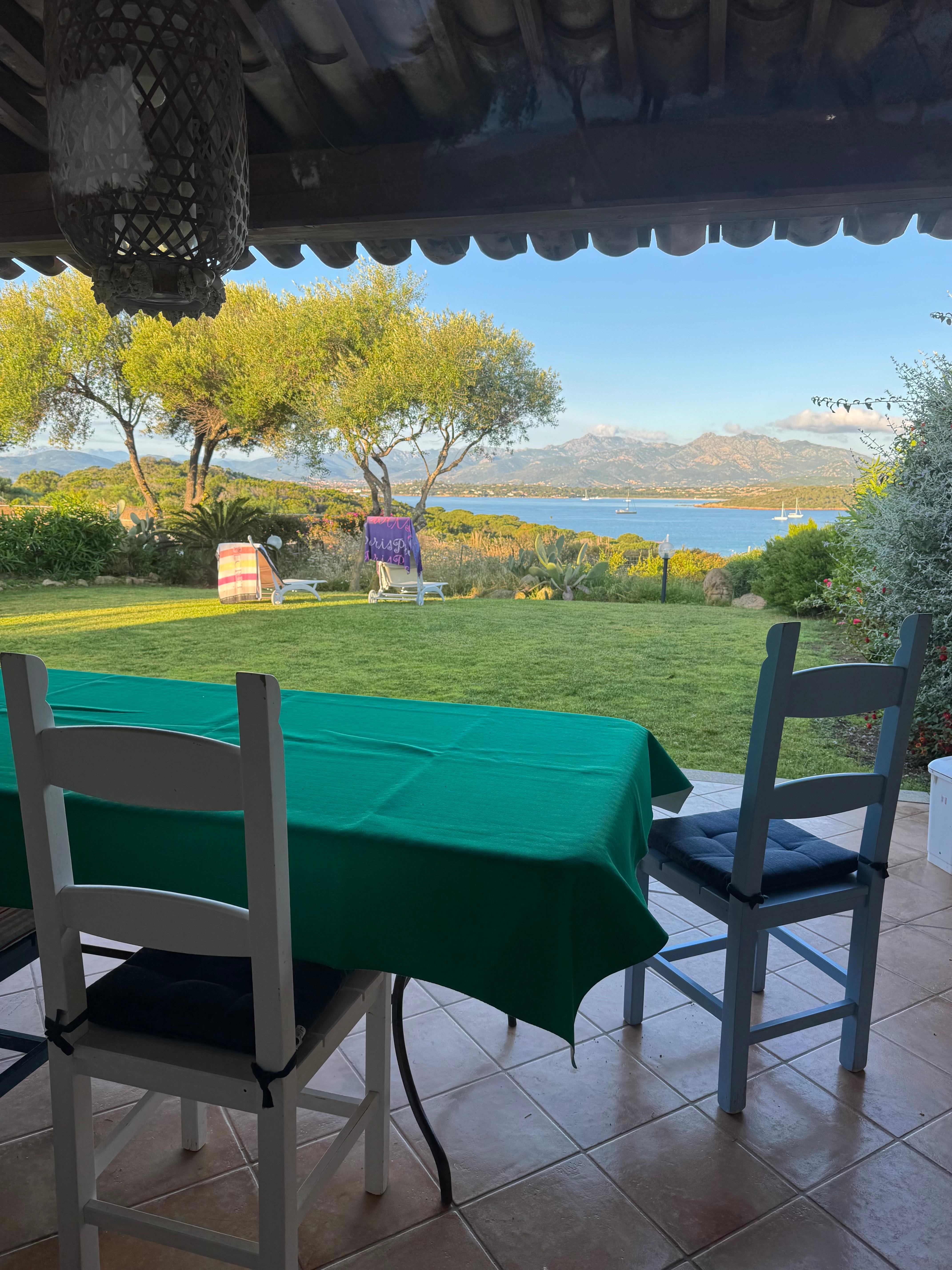 Dining table on the patio