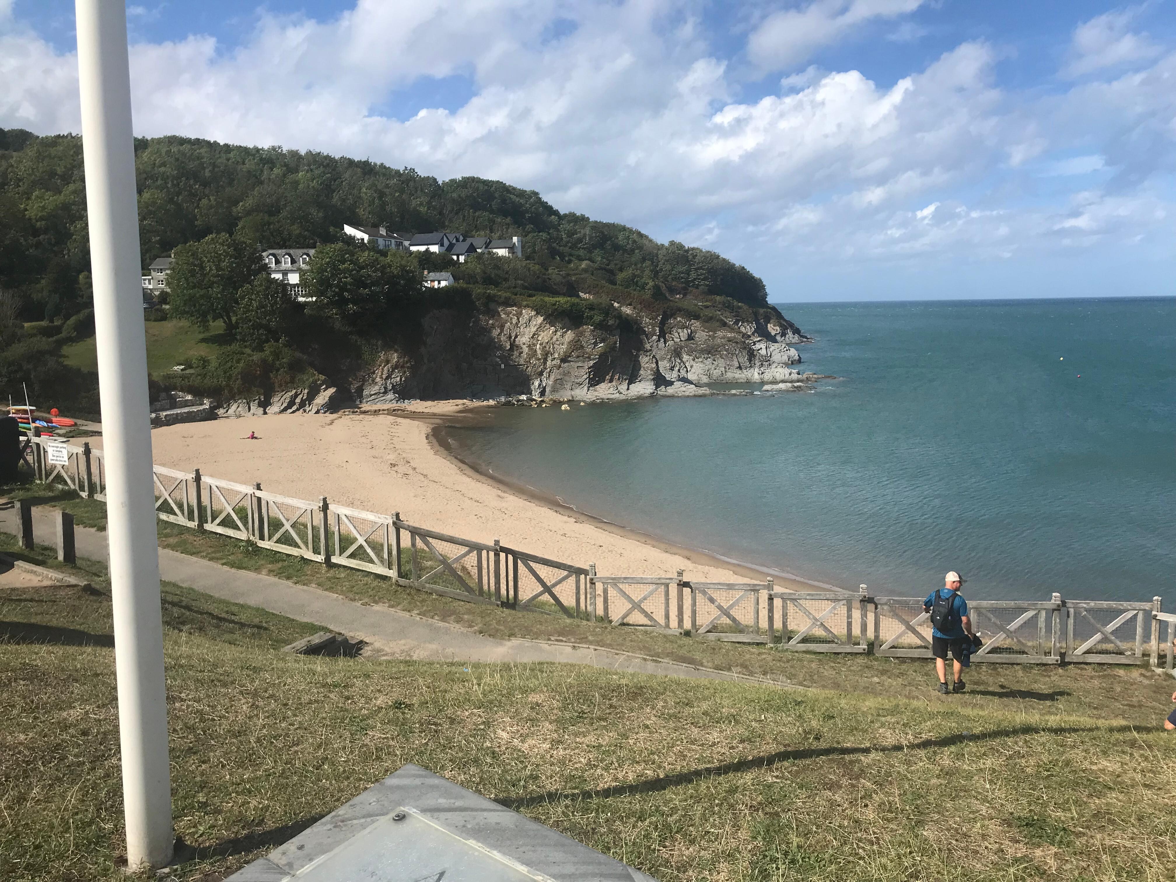 Small cove on left