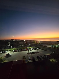 Oceanview sunrise from our 5th floor room