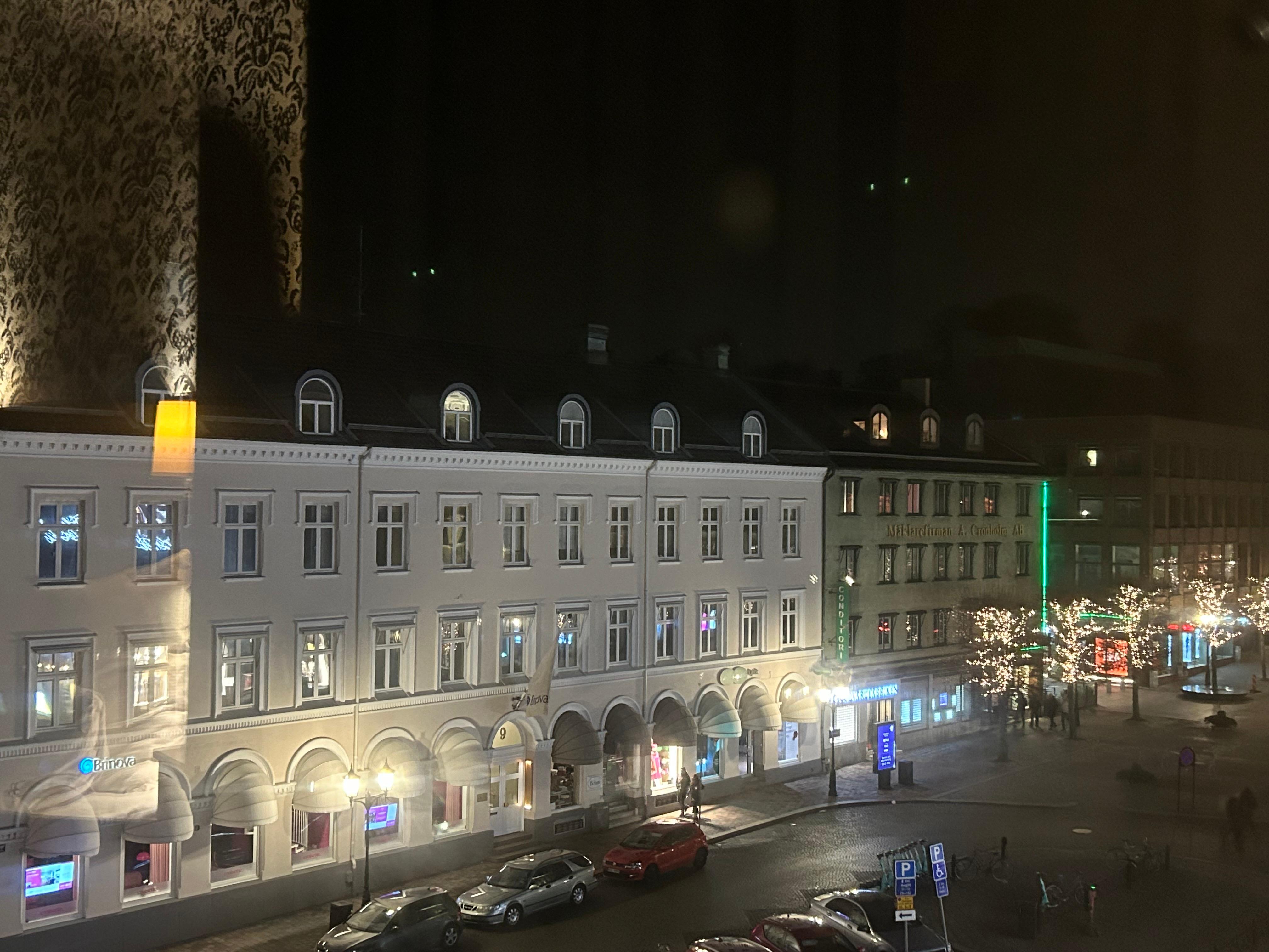 Night view from our room