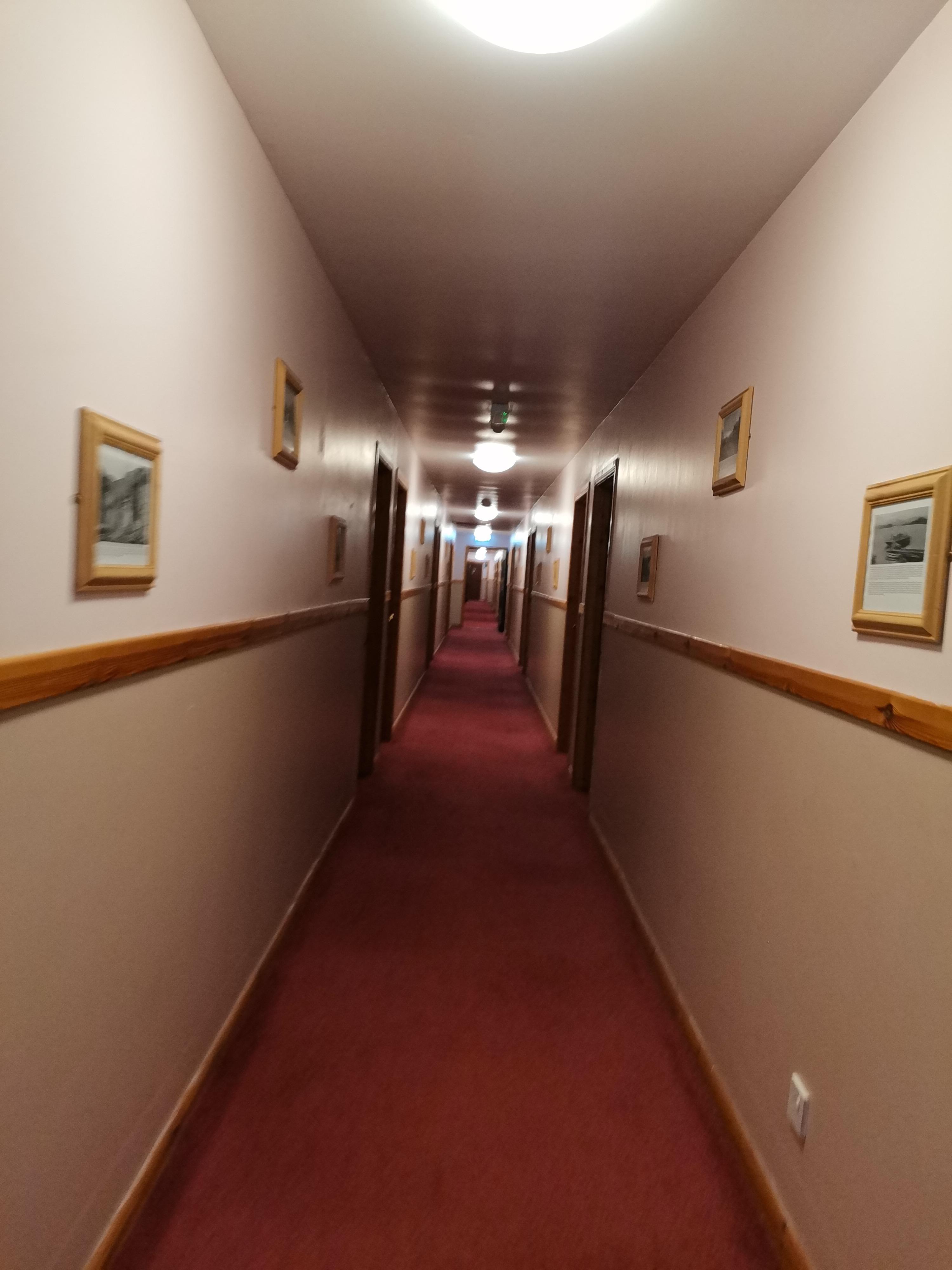 One of 3 long corridors to our room from reception! 