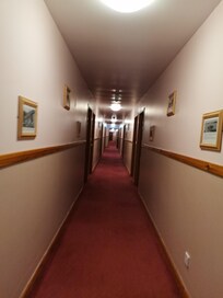 One of 3 long corridors to our room from reception!