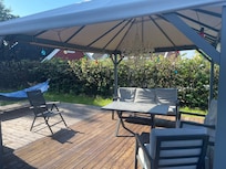 Koselig uteplass til gjestene