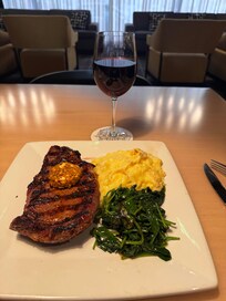 I had the steak at their restaurant. Very delicious and cooked to perfection.