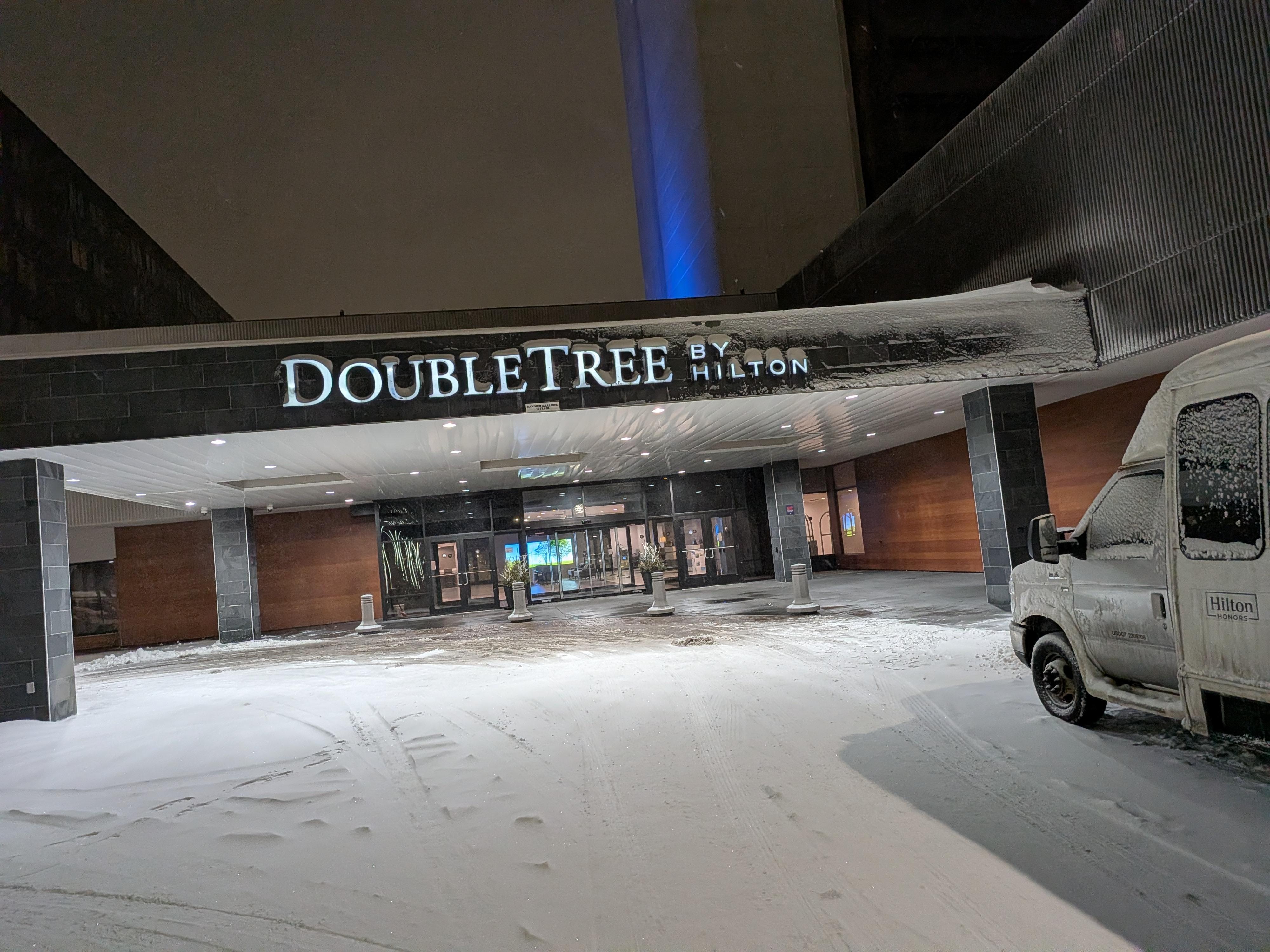 Entrance after snow storm