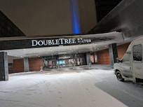 Entrance after snow storm