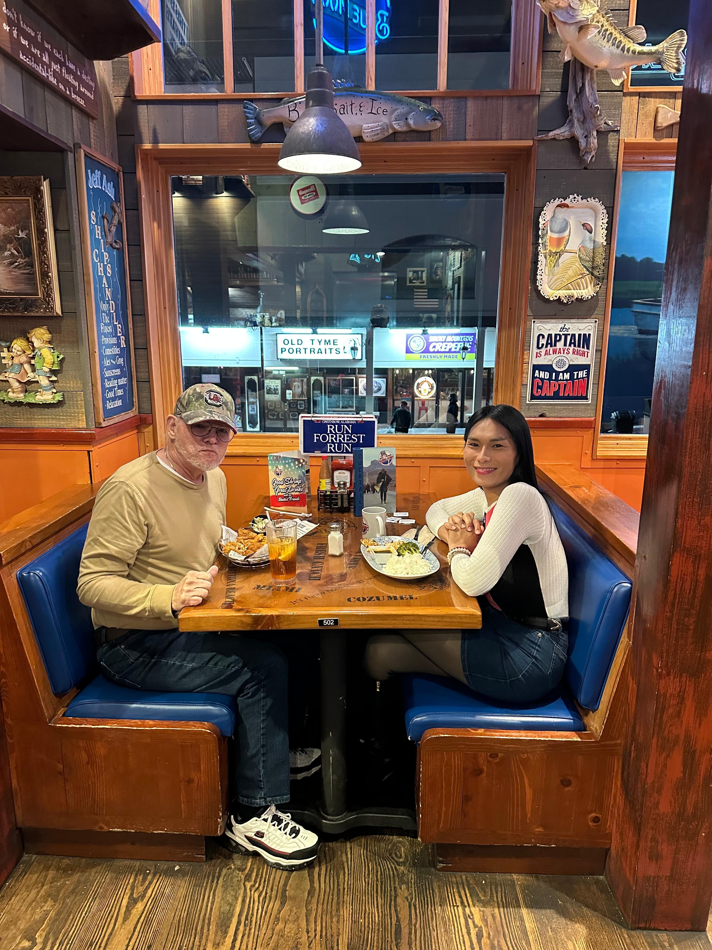 Ate at Bubba Gumps Shrimp and  Seafood restaurant right down the street.