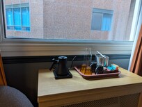 Fancy kettle, no fancy view.