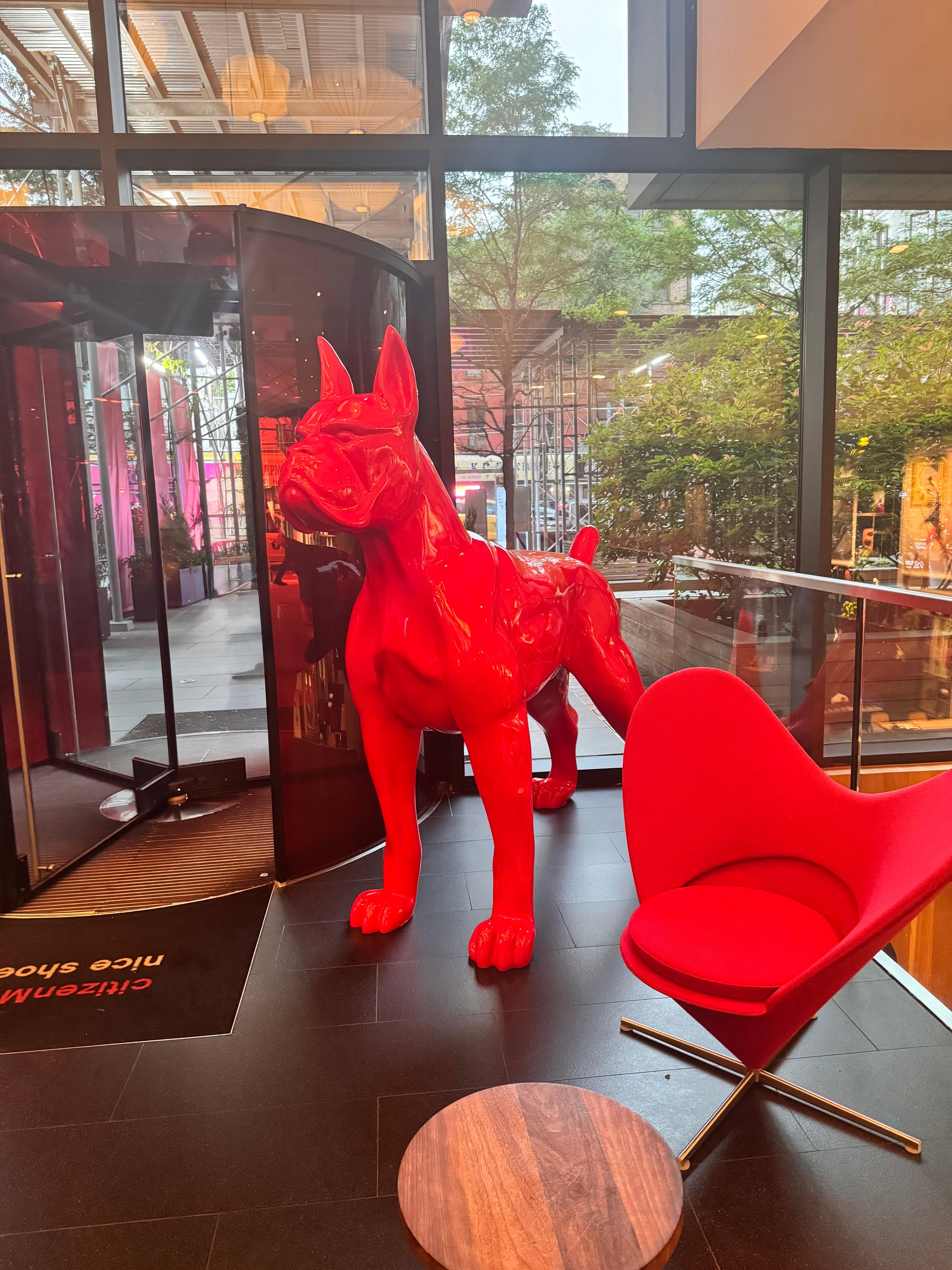 Every hotel needs a Red Great Dane 