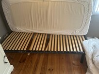 Slats fell out of two of the beds