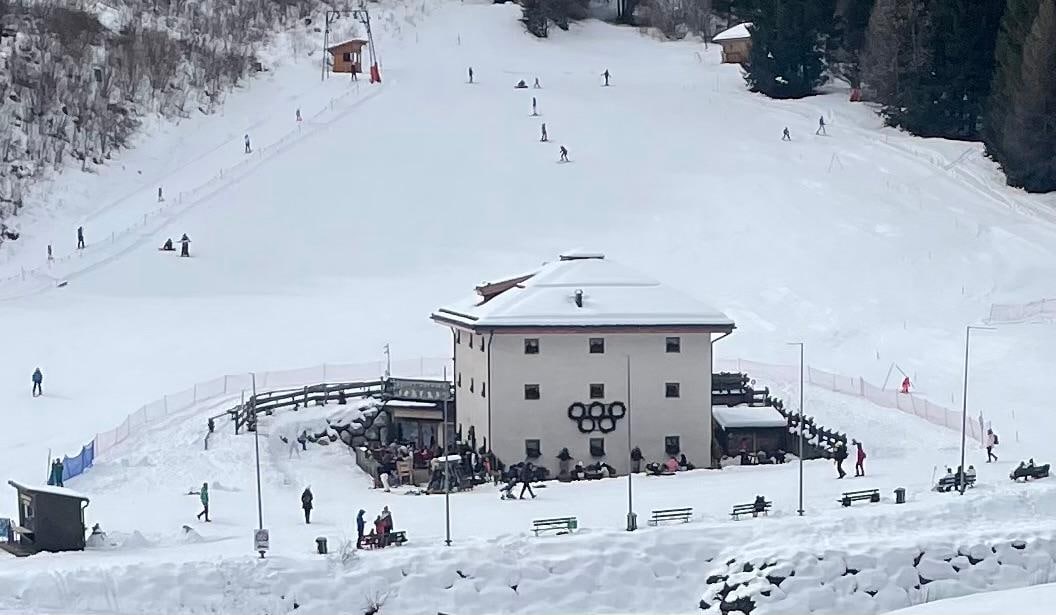 Ski Chalet across the street…Auronzo Di Cadore…Dolomiti Super Ski