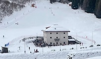 Ski Chalet across the street…Auronzo Di Cadore…Dolomiti Super Ski