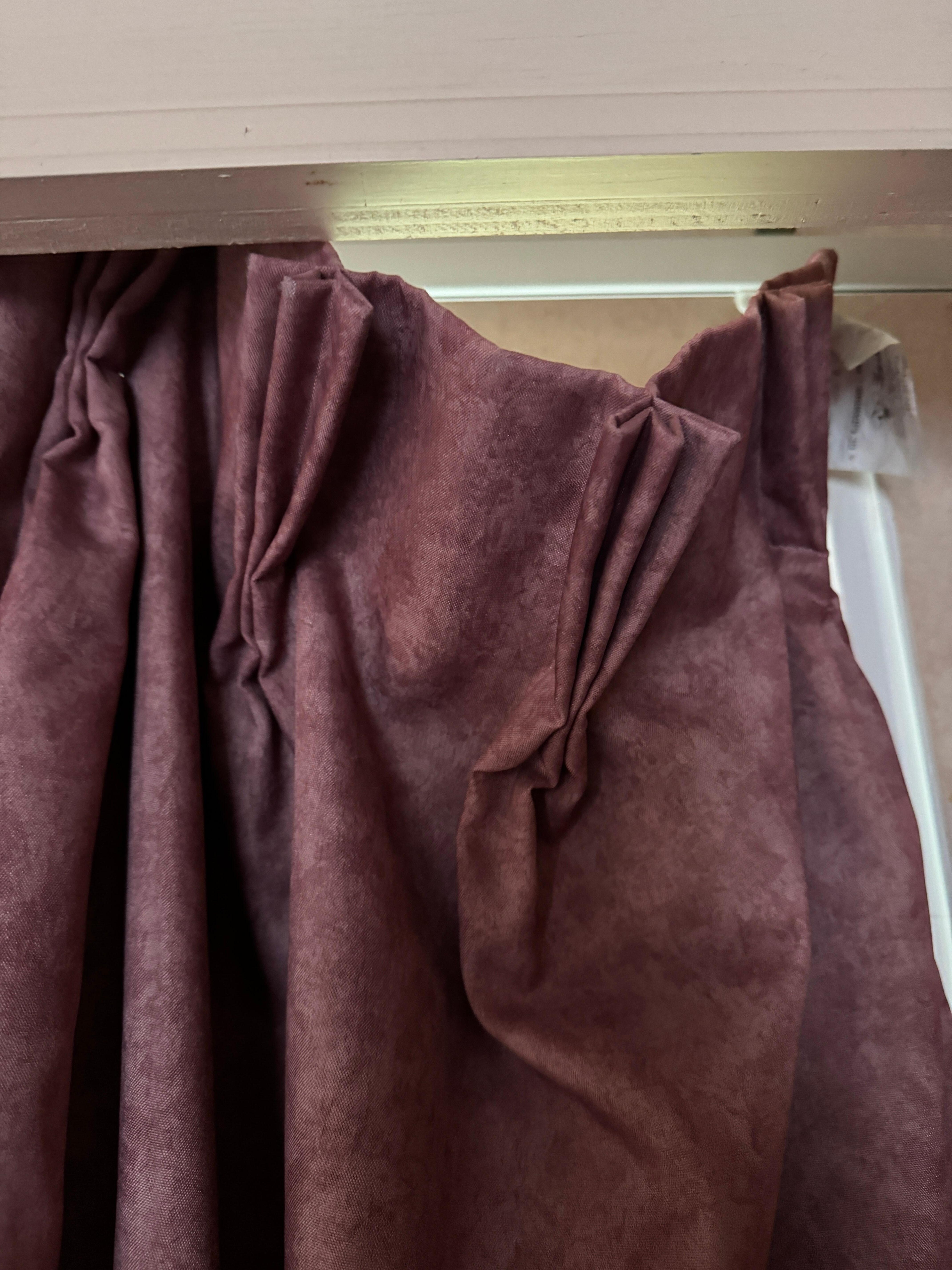 Curtains need attention 