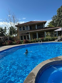 Pool and home