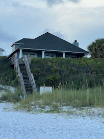 Picture of the house from the beach
