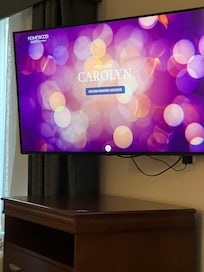 We felt special by the Welcome scree on our TV.