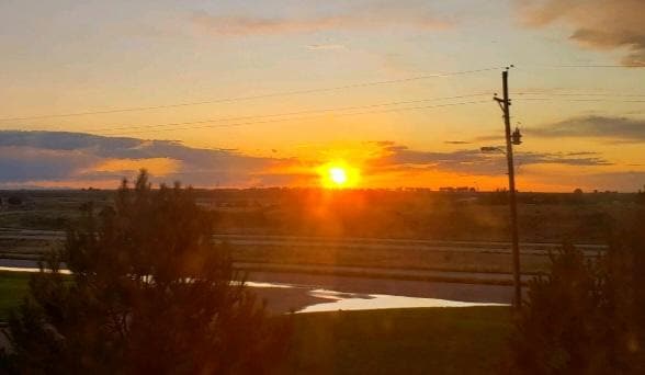 Beautiful sunset from My room