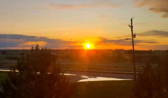 Beautiful sunset from My room